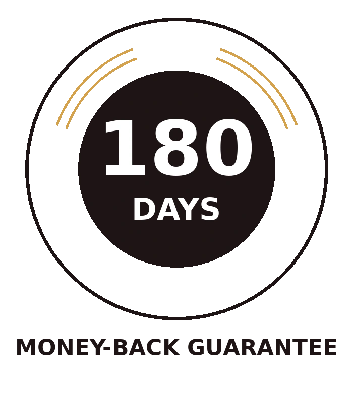 Honey Flush 180-day money-back guarantee