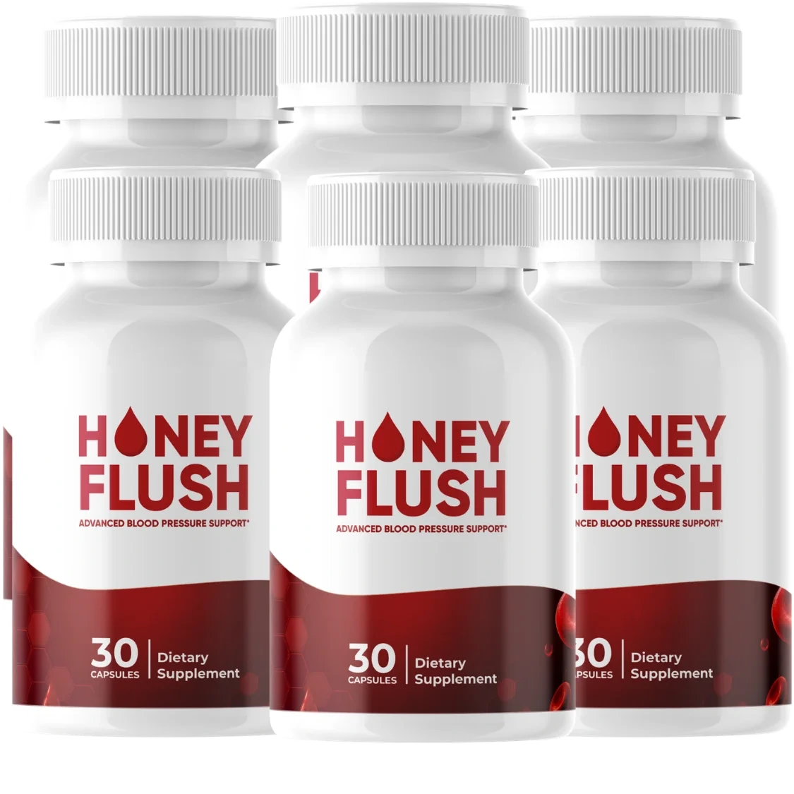 Honey Flush 6 Bottles package